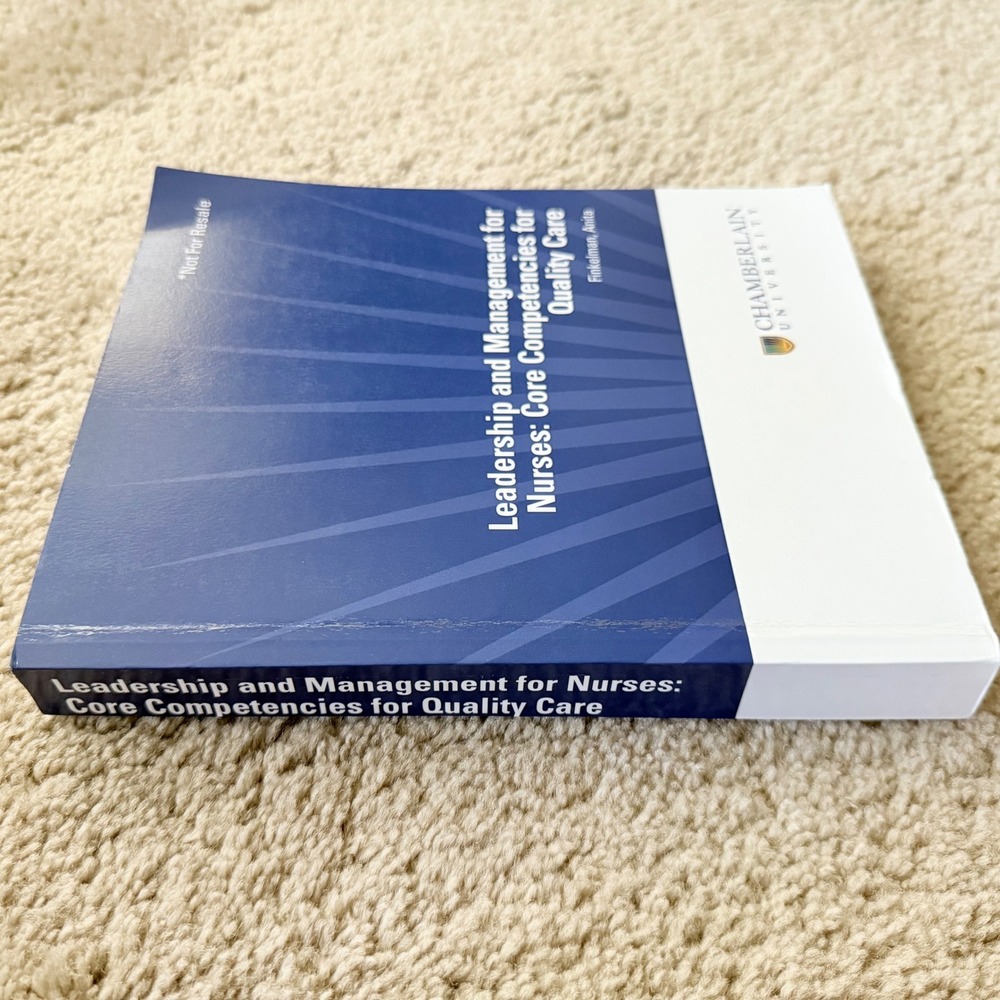 Chamberlain Txtbook Leadership Management for Nurses Core Competencies Finkelman - Picture 3 of 10